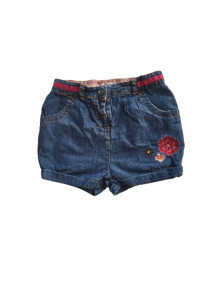 Short en jean doublé 24 mois