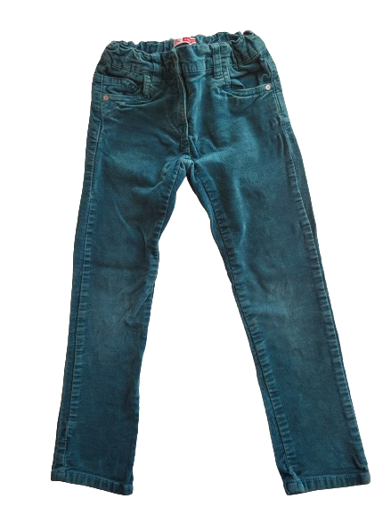 Pantalon vert en velours 5 ans