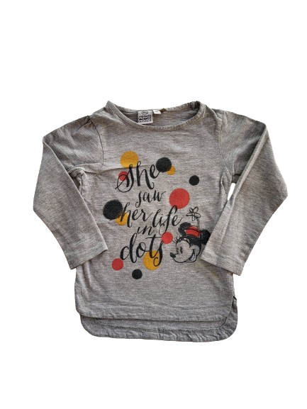 Tee-shirt gris manches longues 5 ans