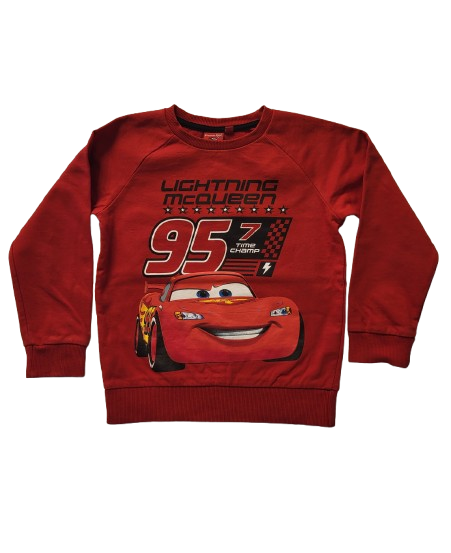 Sweat rouge Cars 4-5 ans