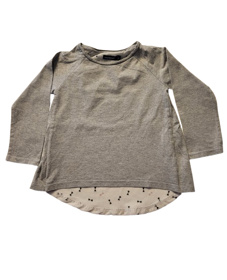 Tee-shirt gris-chemise manches longues 5 ans