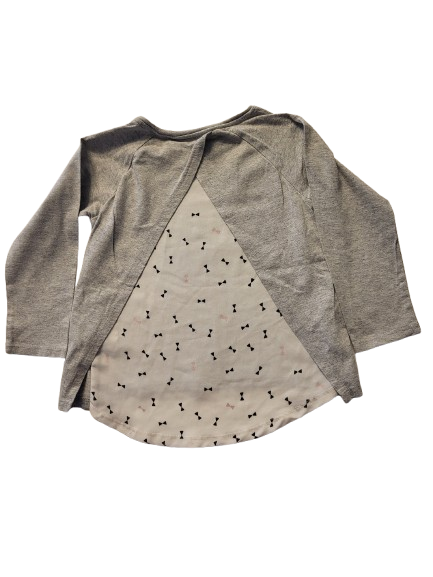 Tee-shirt gris-chemise manches longues 5 ans