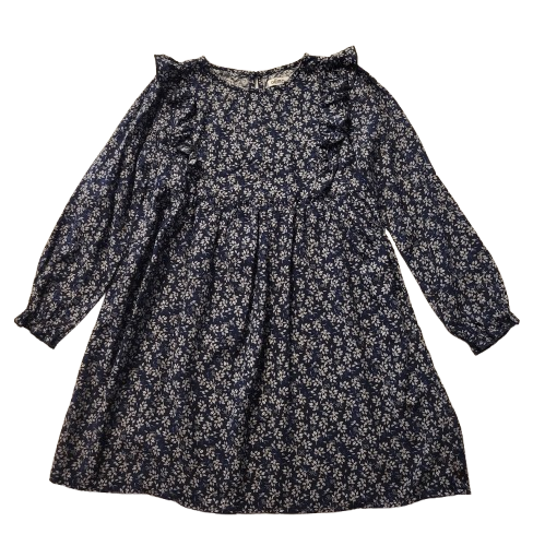 Robe bleu imprimé 6 ans