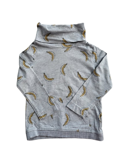 Sweat gris à col roulé 4 ans