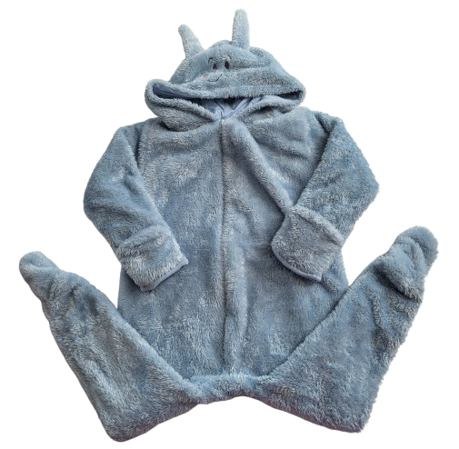 Combinaisons bleu en peluche 24 mois-3 ans