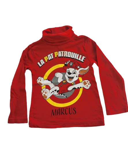 Sous-pull rouge 3 ans