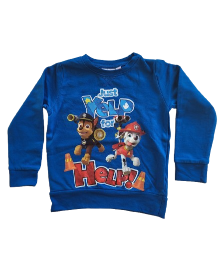 Sweat bleu roi 3-4 ans