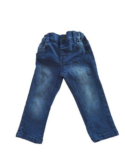 Pantalon bleu taille ajustable 18 mois