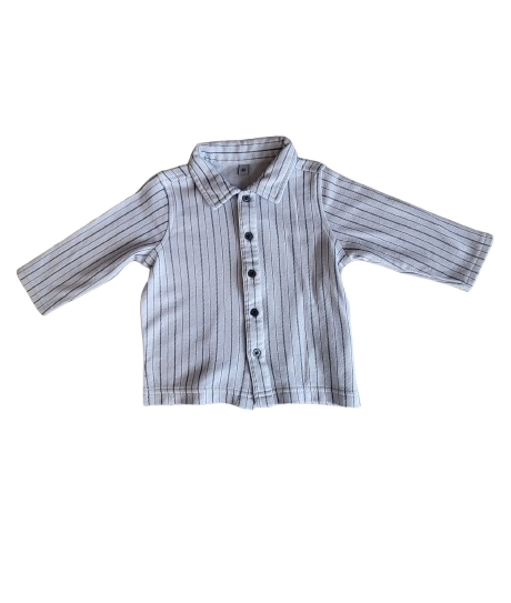 Chemise blanche rayé 6 mois