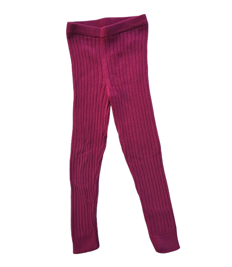 Legging rouge côtelé 5 ans