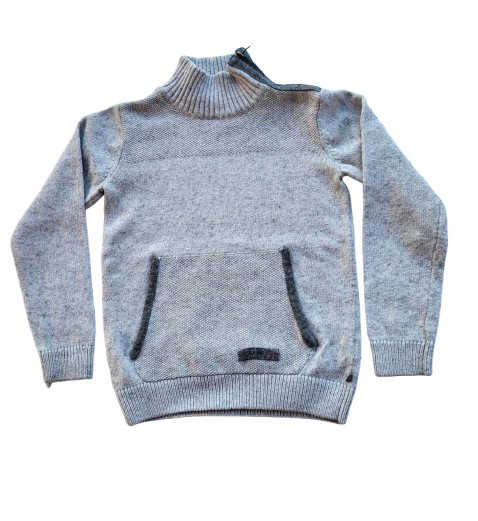 Pull gris chiné 8 ans