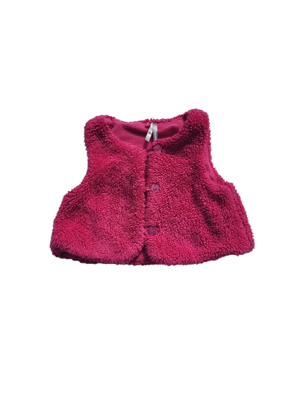 Gilet serveur fuchsia  12 mois