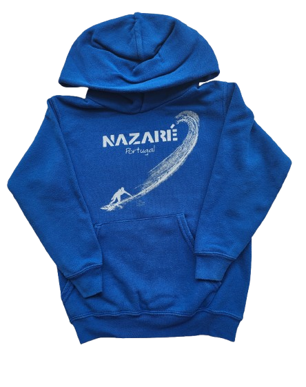 Sweat bleu à capuche 5-6 ans