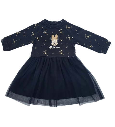 Robe noire avec tulle Minnie 6 mois