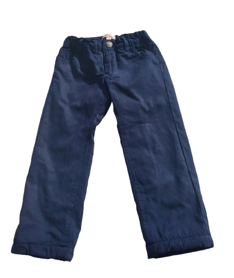 Pantalon bleu doublé polaire 24 mois