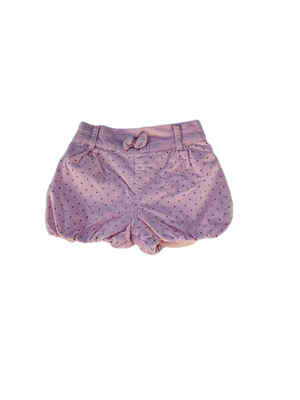 Short rose en velours 18 mois