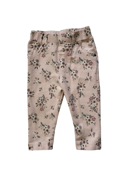 Pantalon rose imprimé 12 mois