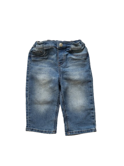 Jean bleu clair taille ajustable 12 mois