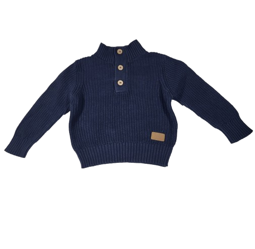 Pull bleu en maille 3 ans