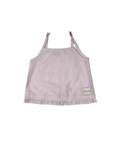 Ensemble tee-shirt à fines bretelles et bloomer rayé 9-12 mois