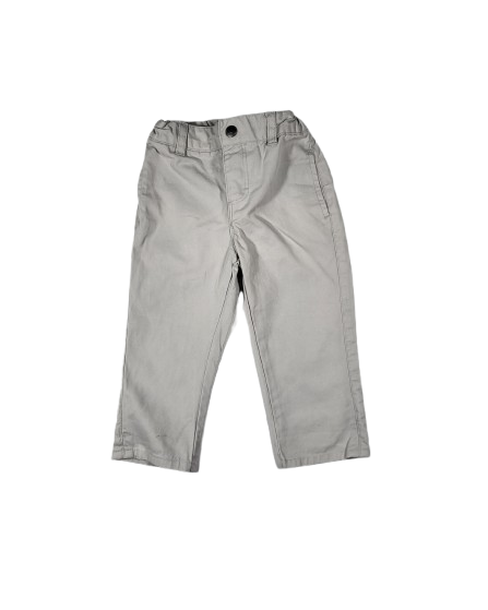 Pantalon gris clair taille ajustable 9 mois
