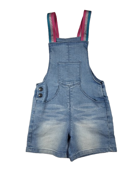 Salopette en jean courte 6 ans