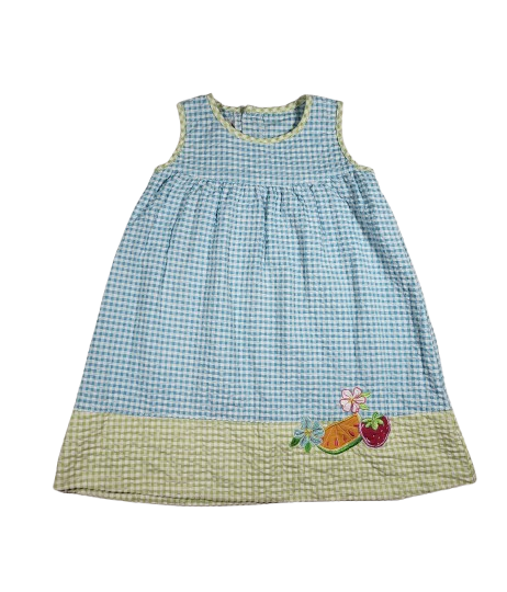Robe vichy avec son chapeau 24 mois