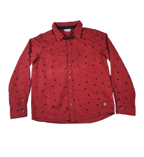 Chemise rouge 6 ans