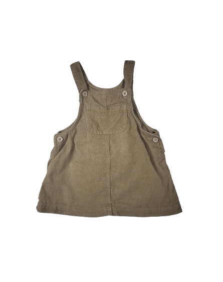 Robe marron en velours 9-12 mois
