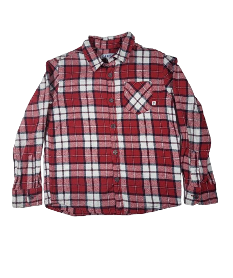Chemise rouge à carreaux 6 ans